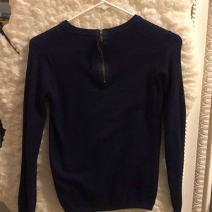 Zara Soft Navy Sweater with Back zipper